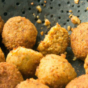 Falafel De Grão-De-Bico Na Fritadeira Sem Óleo