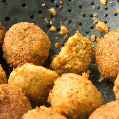 Falafel De Grão-De-Bico Na Fritadeira Sem Óleo