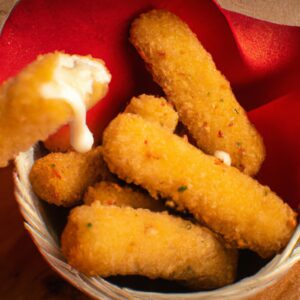 Mozzarella Sticks Na Fritadeira Sem Óleo