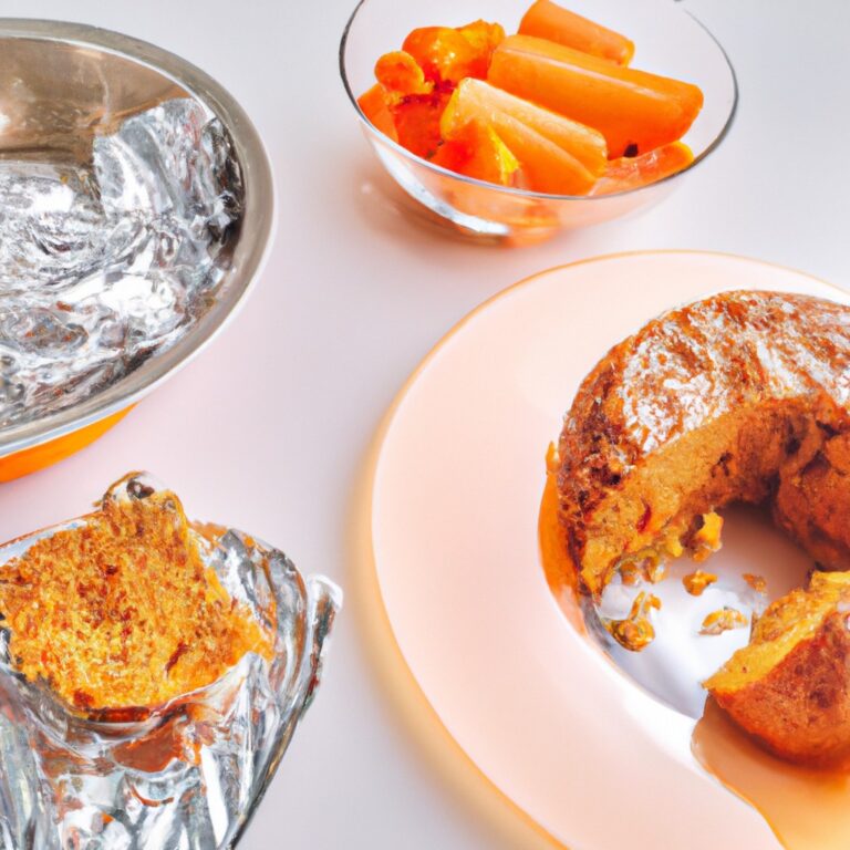 Bolo de Cenoura com Calda de Laranja na Airfryer