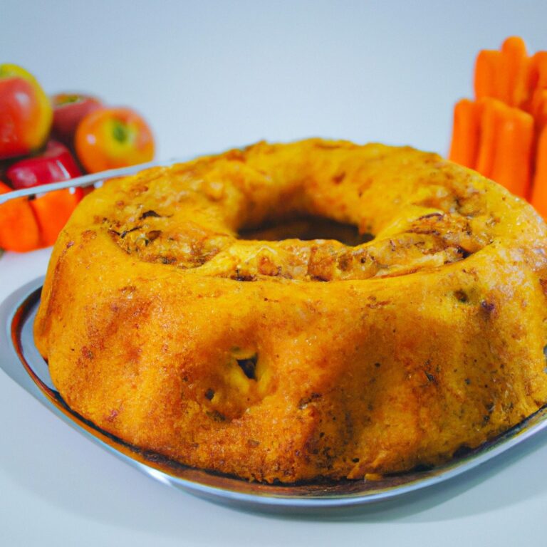 Bolo de Cenoura com Maçã na Airfryer