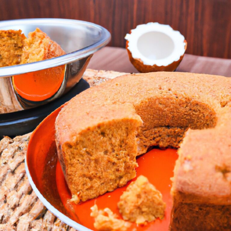Bolo de Cenoura com Avelãs na Airfryer