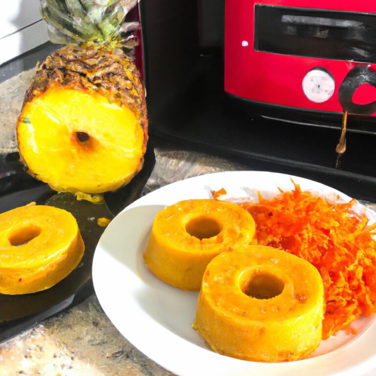 Bolo de Cenoura com Abacaxi na Airfryer