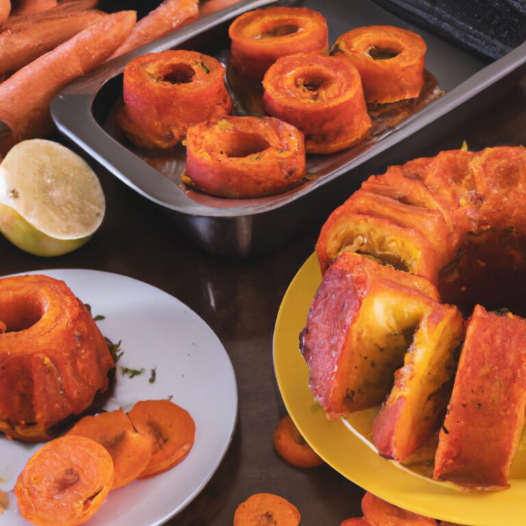 Bolo de Cenoura com Manga na Airfryer