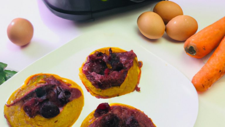 Bolo de Cenoura com Mirtilo na Airfryer
