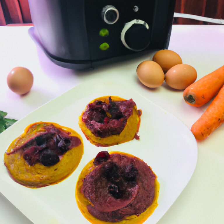 Bolo de Cenoura com Mirtilo na Airfryer