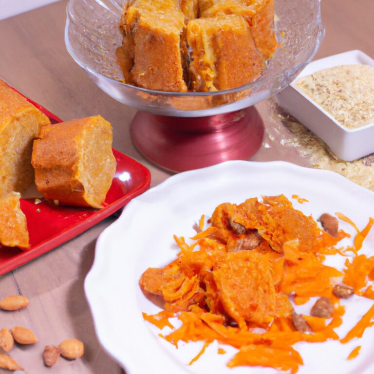 Bolo de Cenoura com Amêndoas e Mel na Airfryer