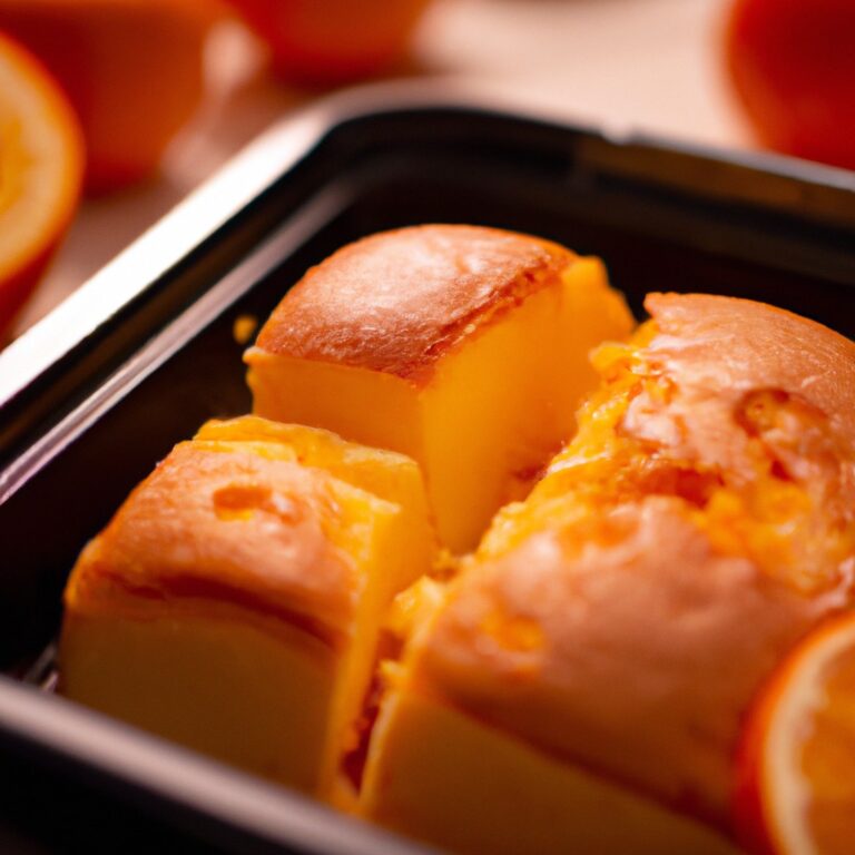 Pudim de Pão com Laranja na Airfryer