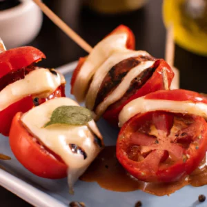 aperitivos tomatinho caprese receita deliciosa na airfryer 803d4daf
