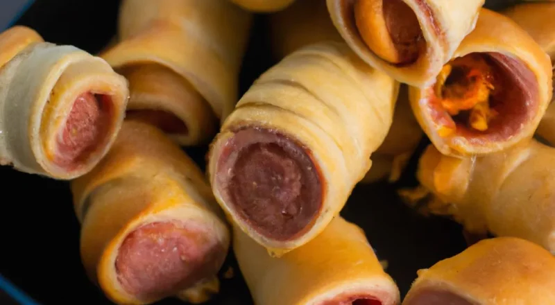 enroladinho de salsicha com massa de pastel na airfryer e99d3459
