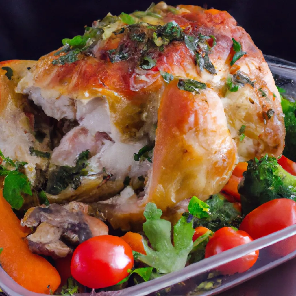 jantar na airfryer frango recheado com ervas e legumes 1294baa3
