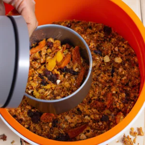 bolo de cenoura com granola na airfryer 7c001c36