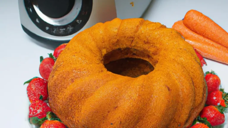 Como fazer um bolo de cenoura com morangos incrível na Airfryer em apenas 30 minutos