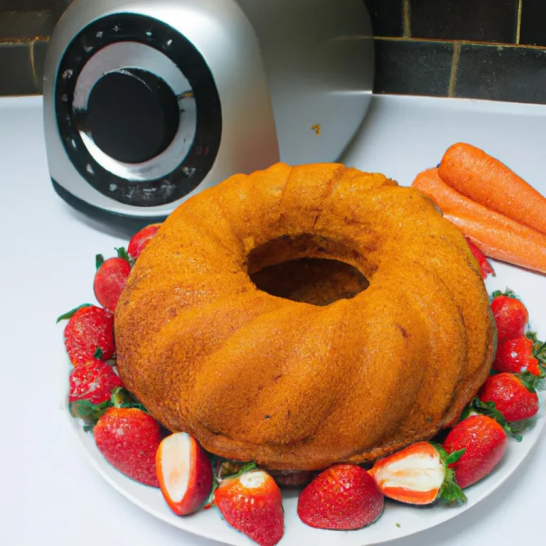 bolo de cenoura com morangos na airfryer b77522c3