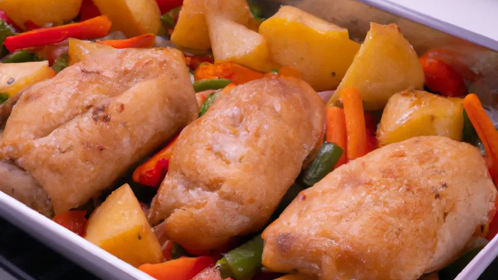 fil de frango com legumes na airfryer receita f cil de fazer 85cedef7
