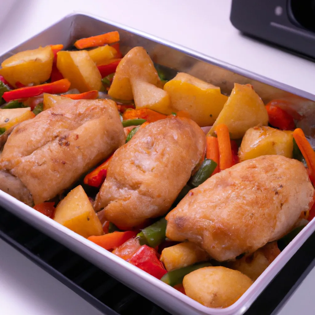 fil de frango com legumes na airfryer receita f cil de fazer 85cedef7